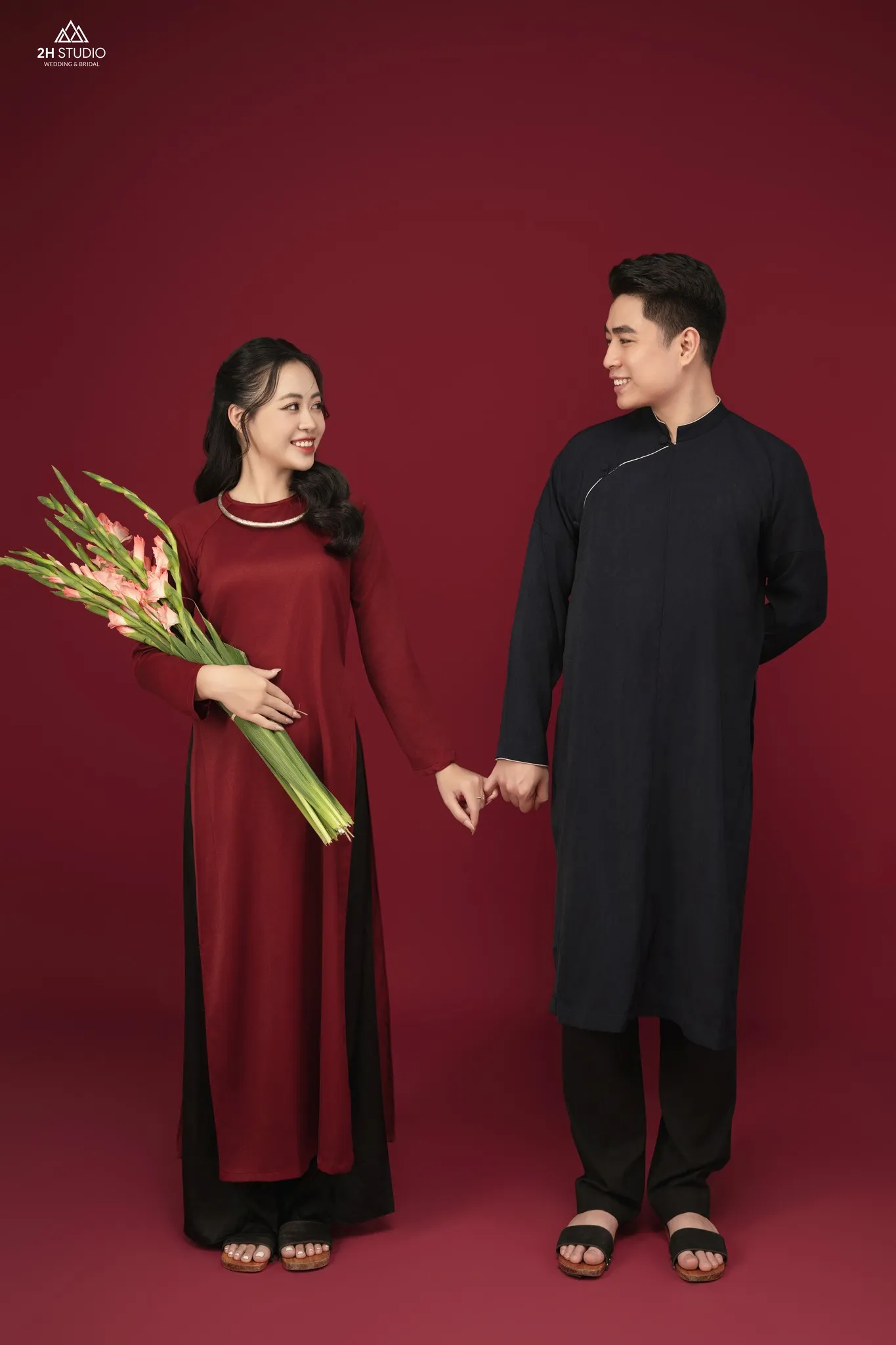 Cô dâu mập mặc áo dài dáng suông