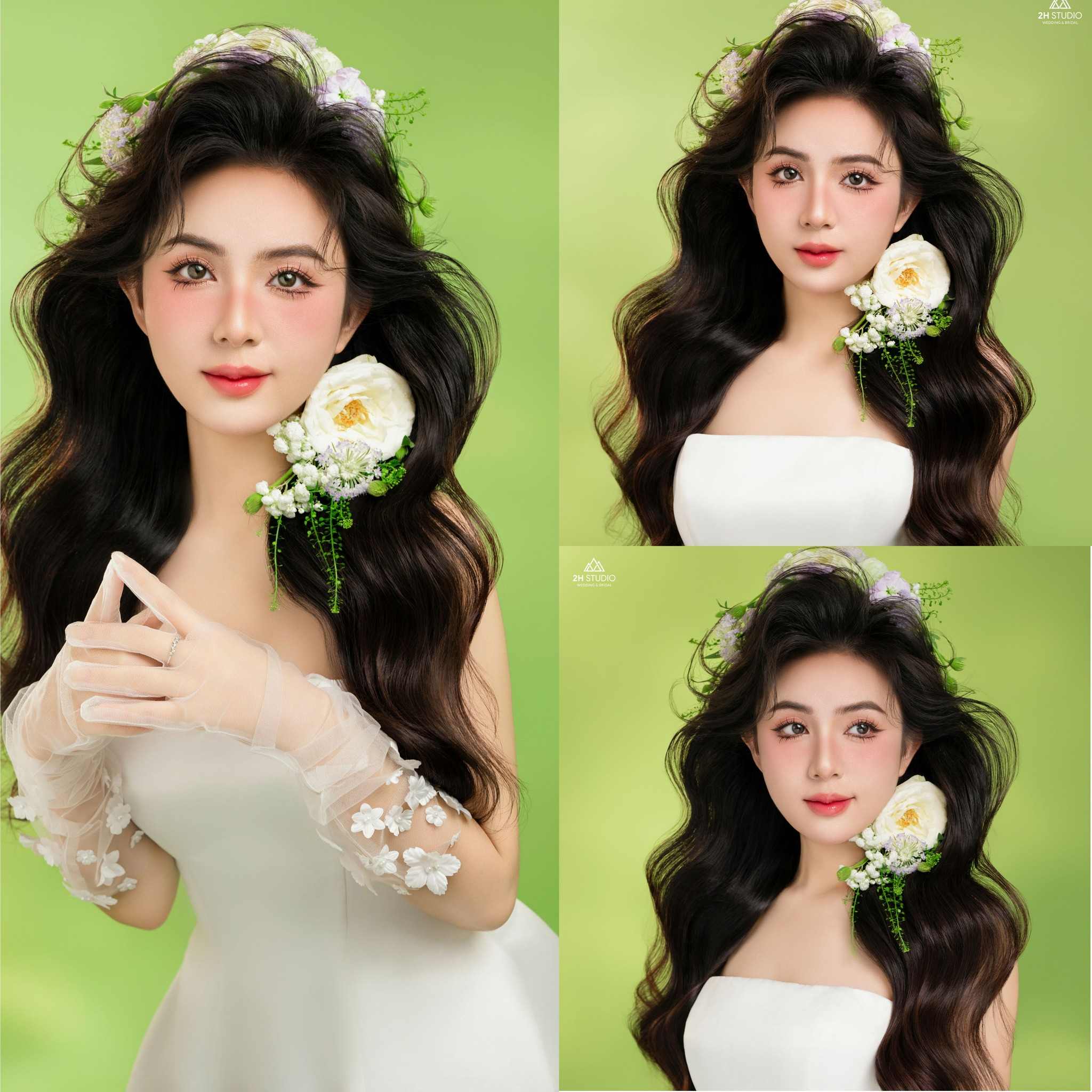 makeup cô dâu tone hồng