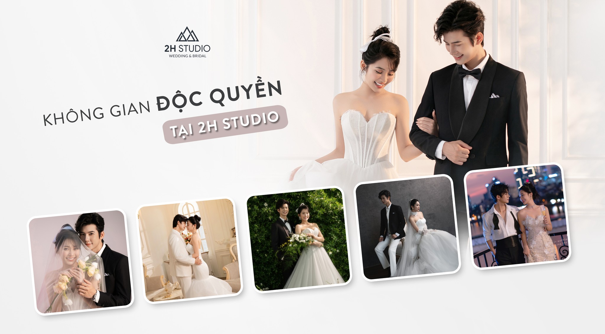 Bộ ảnh cưới phông đen chất lượng tại 2H STUDIO 