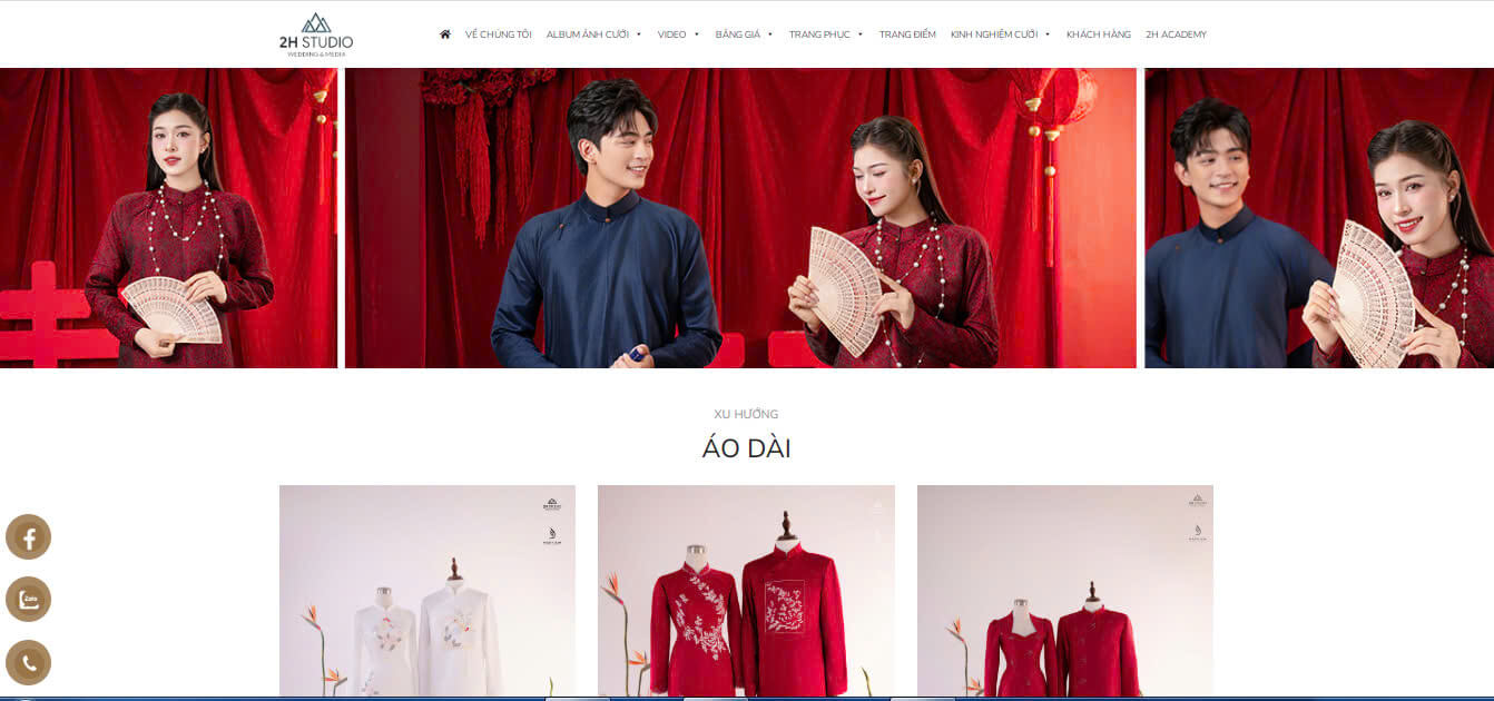  2H STUDIO - Địa chỉ cho thuê/may áo dài cưới cho cô dâu bầu giá tốt 