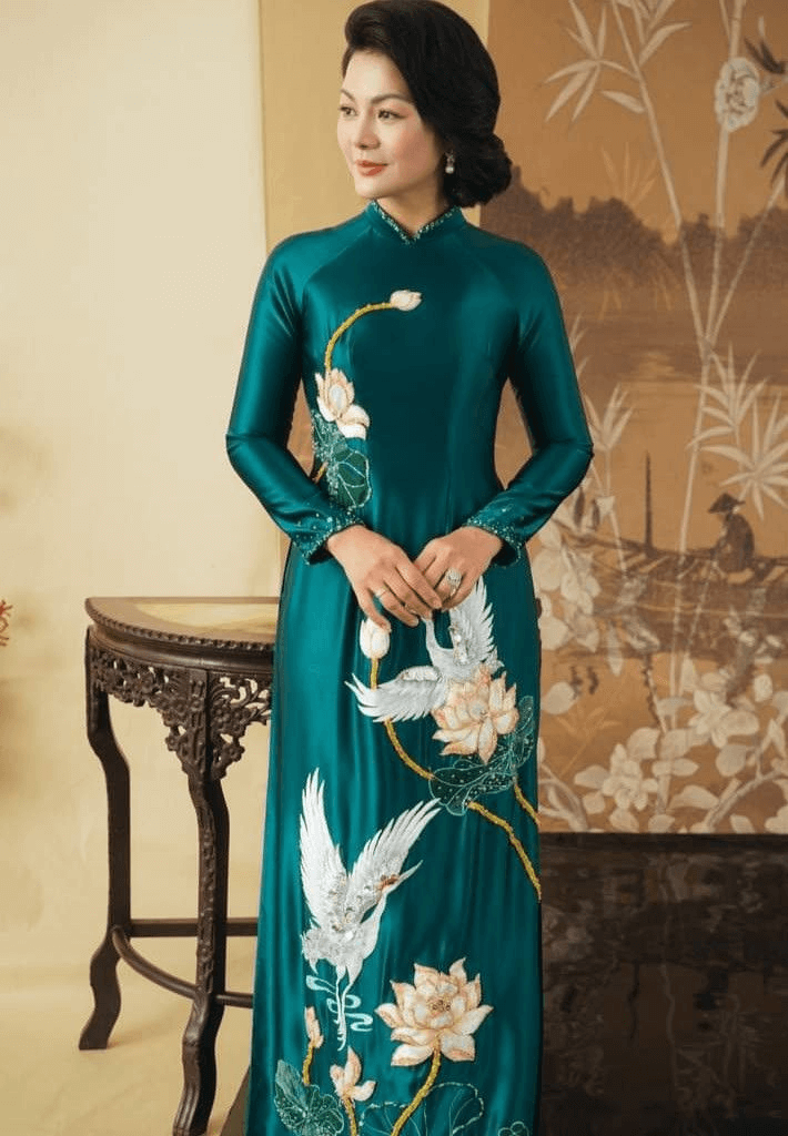 Mẫu áo dài mẹ cô dâu