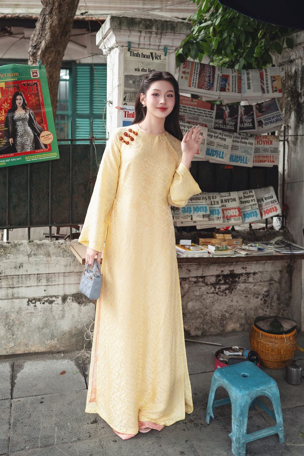Ý nghĩa của bộ áo dài cô dâu màu vàng