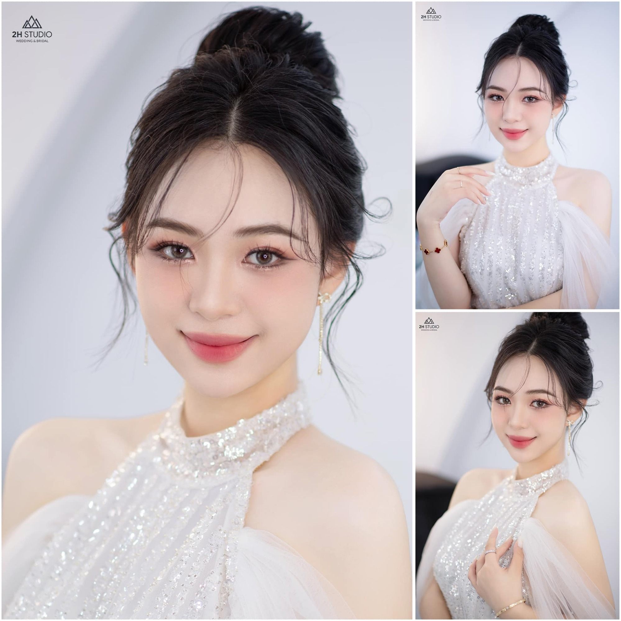 Tone trang điểm hồng phấn trong trẻo