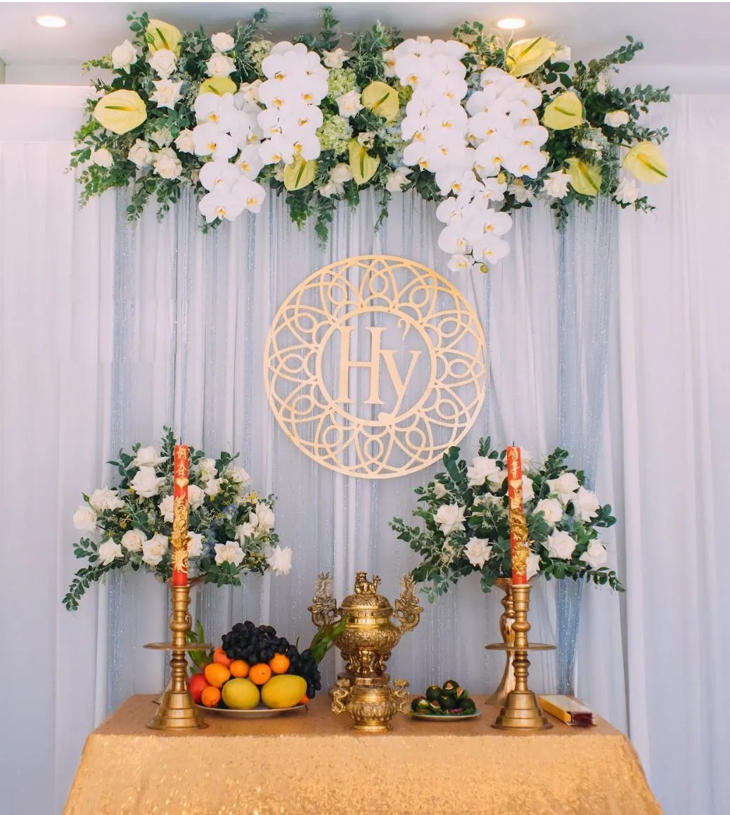 Bày trí chuẩn bị làm nghi thức