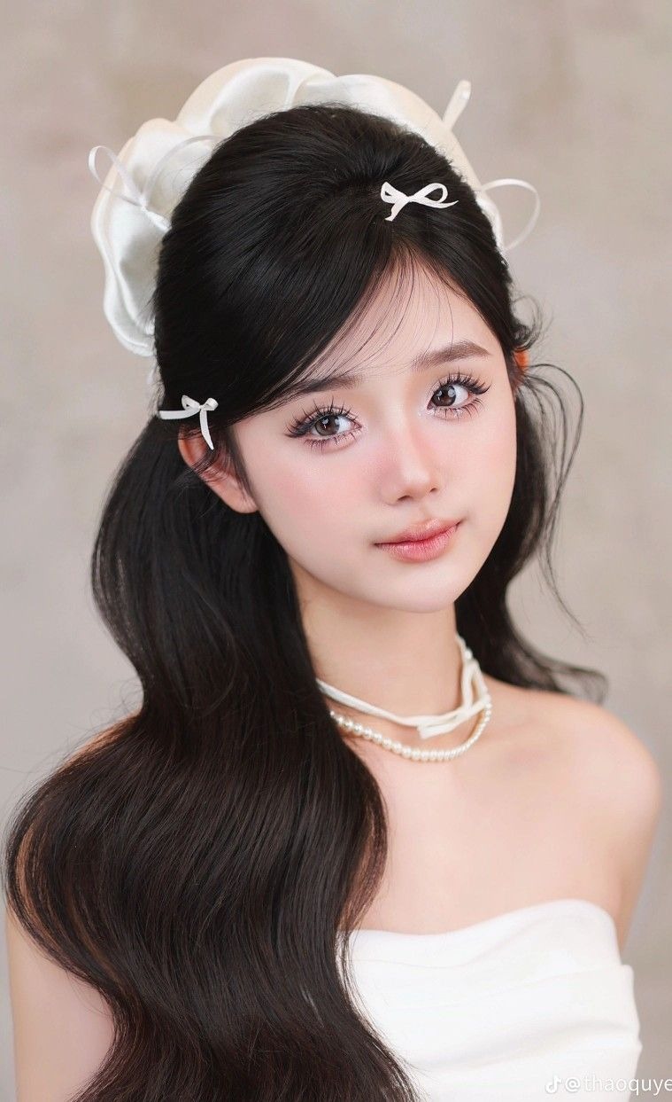 Kiểu tóc búi nửa đầu