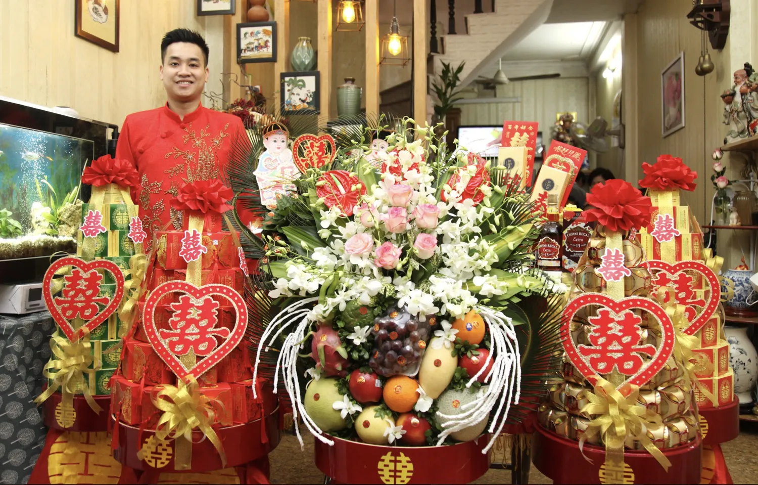 Chuẩn bị sính lễ đầy đủ