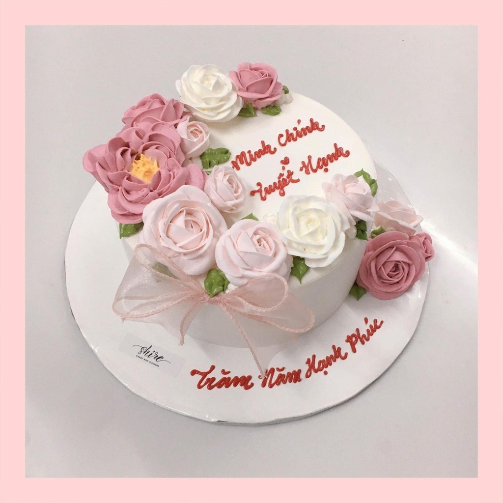 Mẫu bánh cưới 1 tầng đẹp