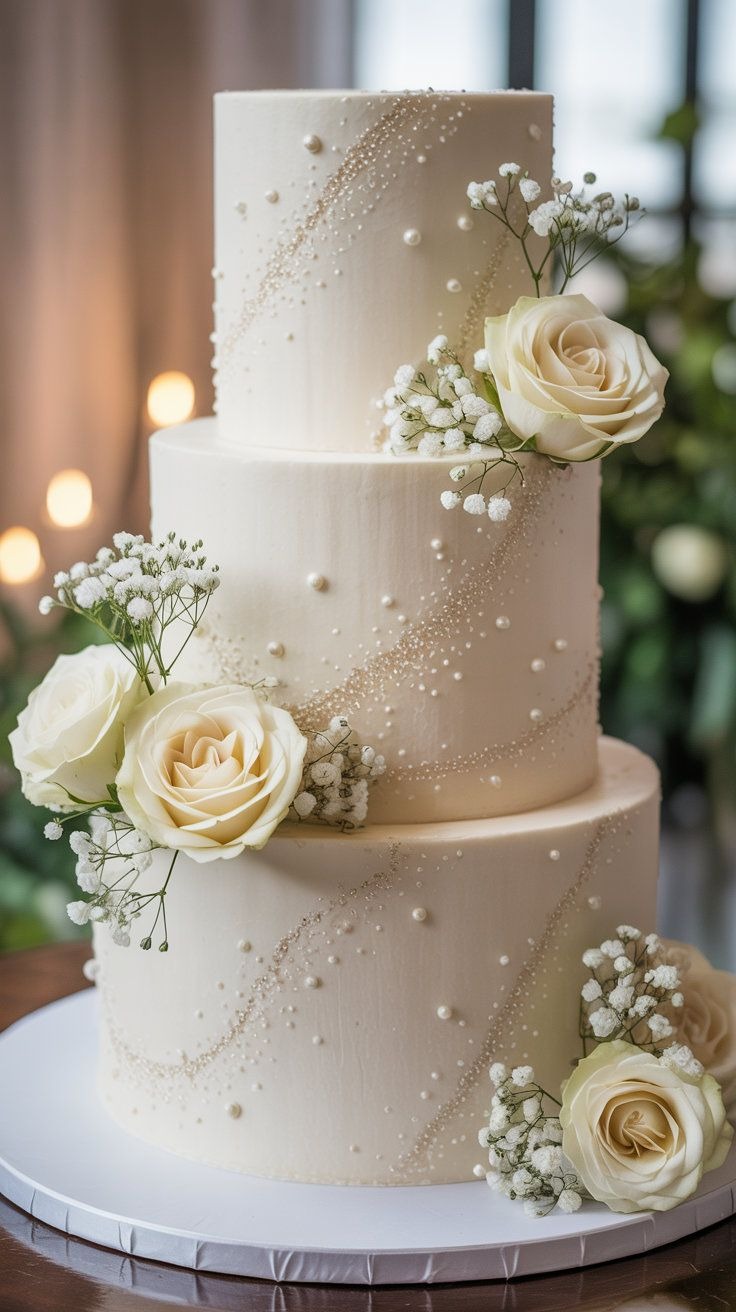 Mẫu bánh cưới 3 tầng đẹp
