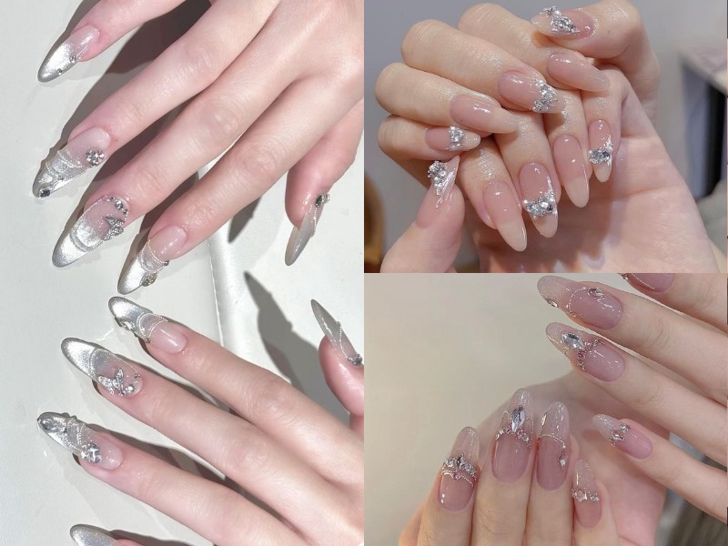 Nail đính đá lấp lánh