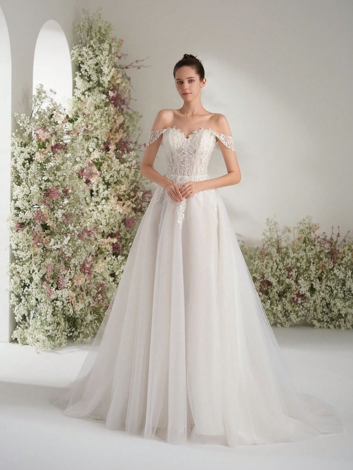 Váy cưới Bohemian dáng công chúa