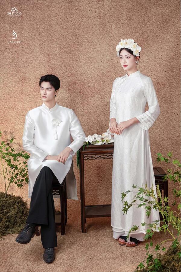 Áo dài cưới cho ngày đính hôn