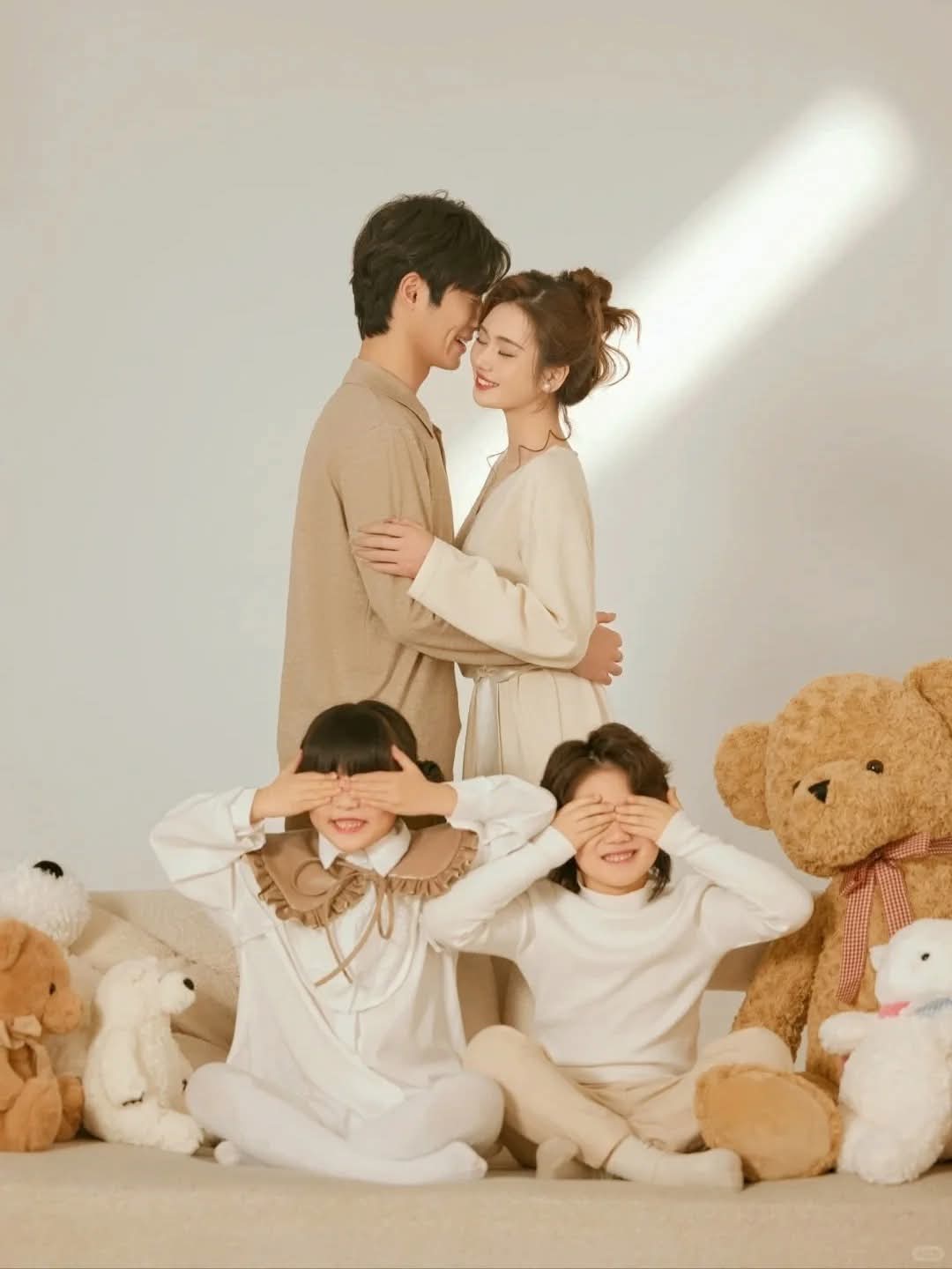 chụp ảnh cưới có con