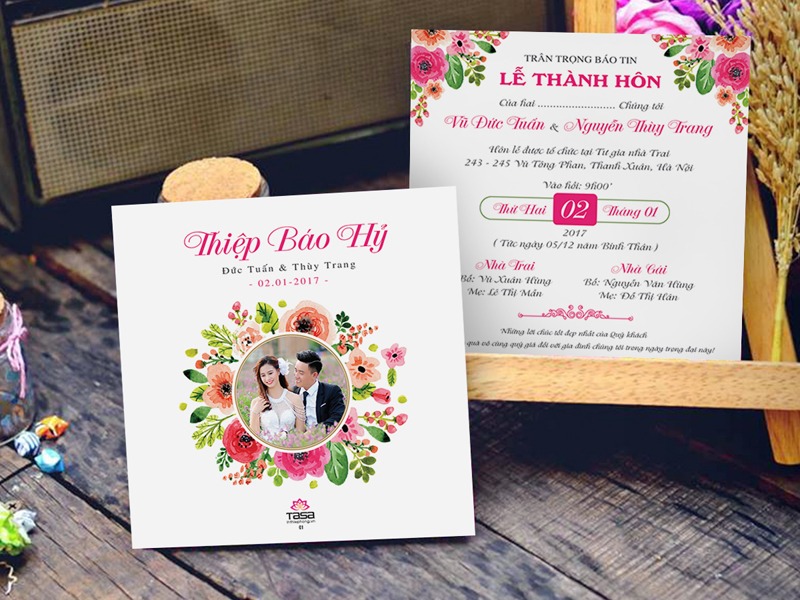 Các hình thức gửi thiệp báo hỷ hiện nay