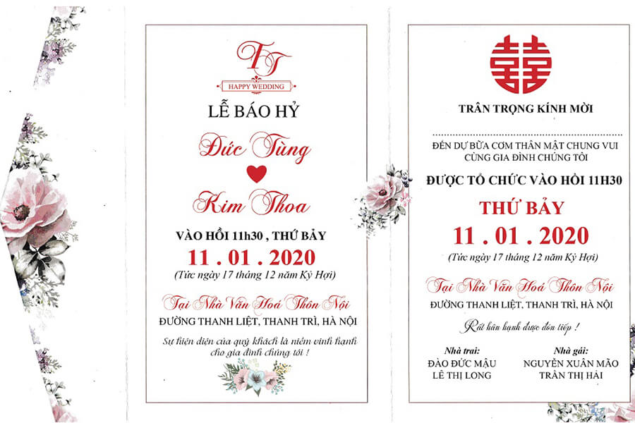 Thiệp báo hỷ là gì?