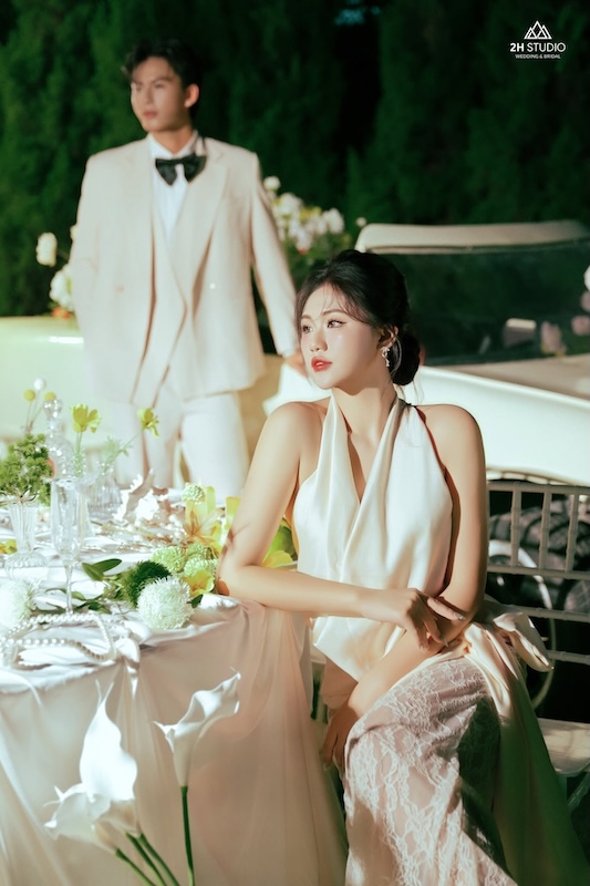 concept cưới buổi tối