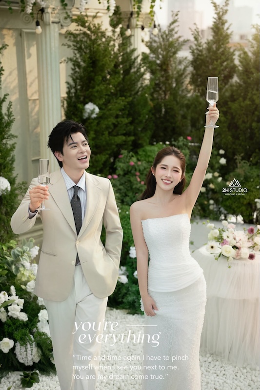 chọn concept cưới theo gam màu